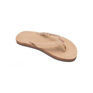 Rainbow Kids Flirty Braidy- Premier Leather Braided 1/2" Strap Sierra brown sand